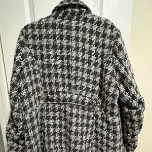Modcloth Houndstooth Winter Coat